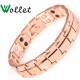 Wollet Jewelry Magnetic Copper Bracelets for Men Women Healing Health Energy Anti Arthritis Pain Relief All Magnets or  5 in 1