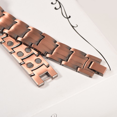 Wollet Jewelry Magnetic Copper Bracelets for Men Women Healing Health Energy Anti Arthritis Pain Relief All Magnets or  5 in 1