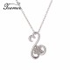 Teamer  New Fashion Dog Footprints With Crystal Choker Necklace Paw Pendant Jewelry For Women And Girl As Birthday Gifts 