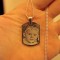engraved pendant with photo and text